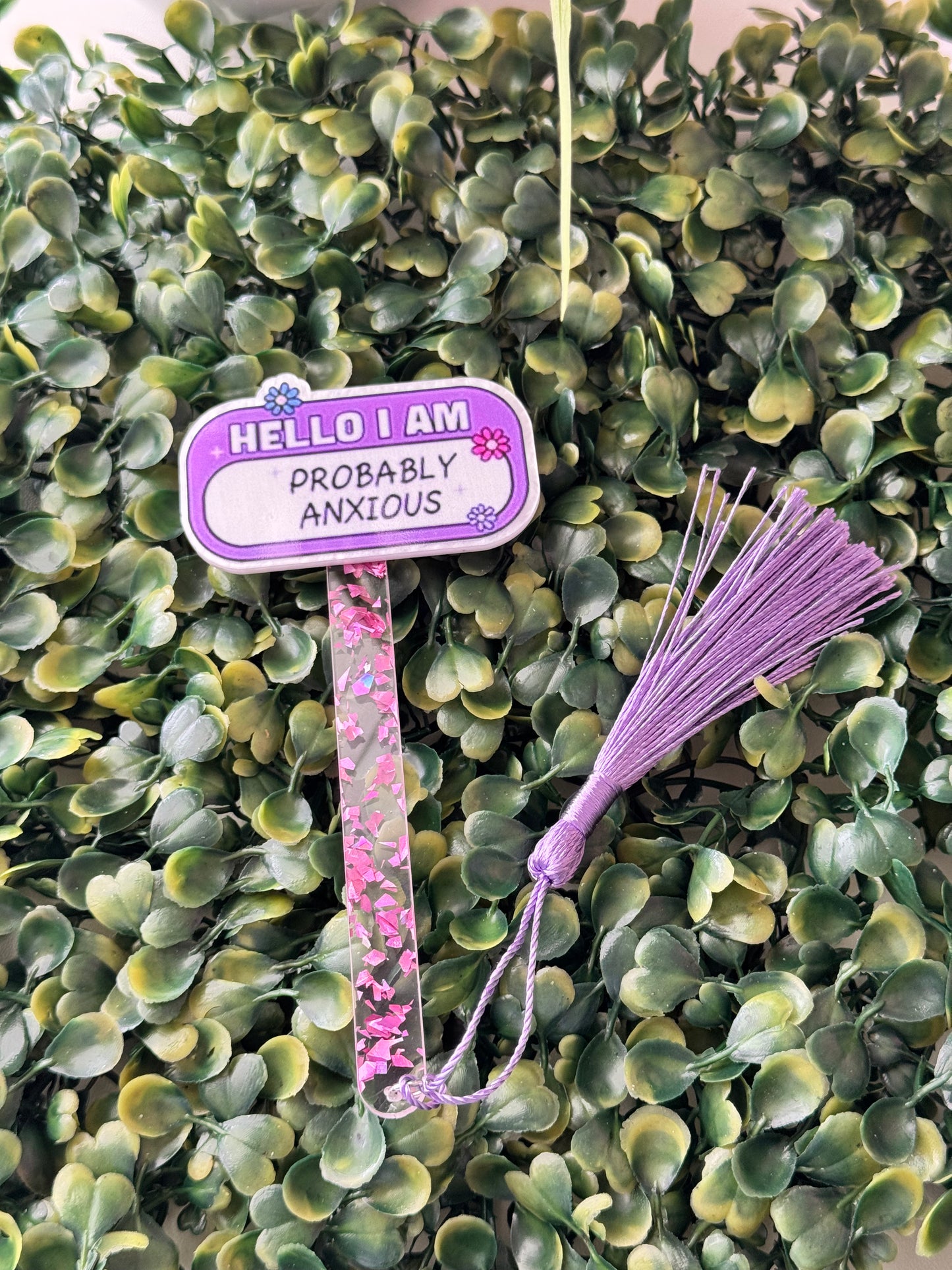 Acrylic Bookmark with Tassel – Stylish & Durable Page Holder