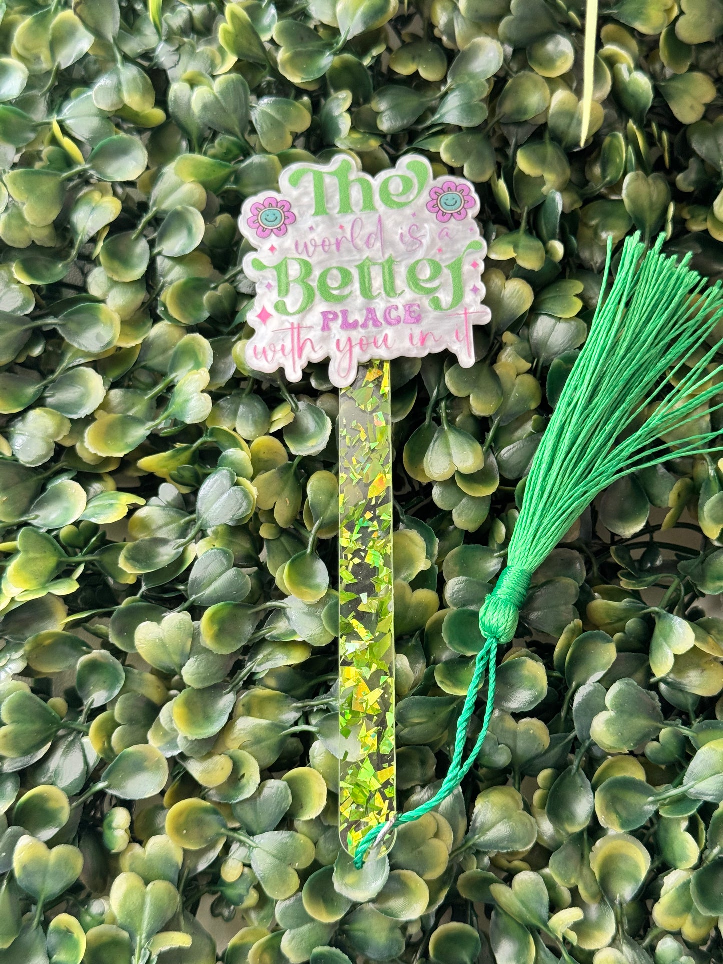 Acrylic Bookmark with Tassel – Stylish & Durable Page Holder