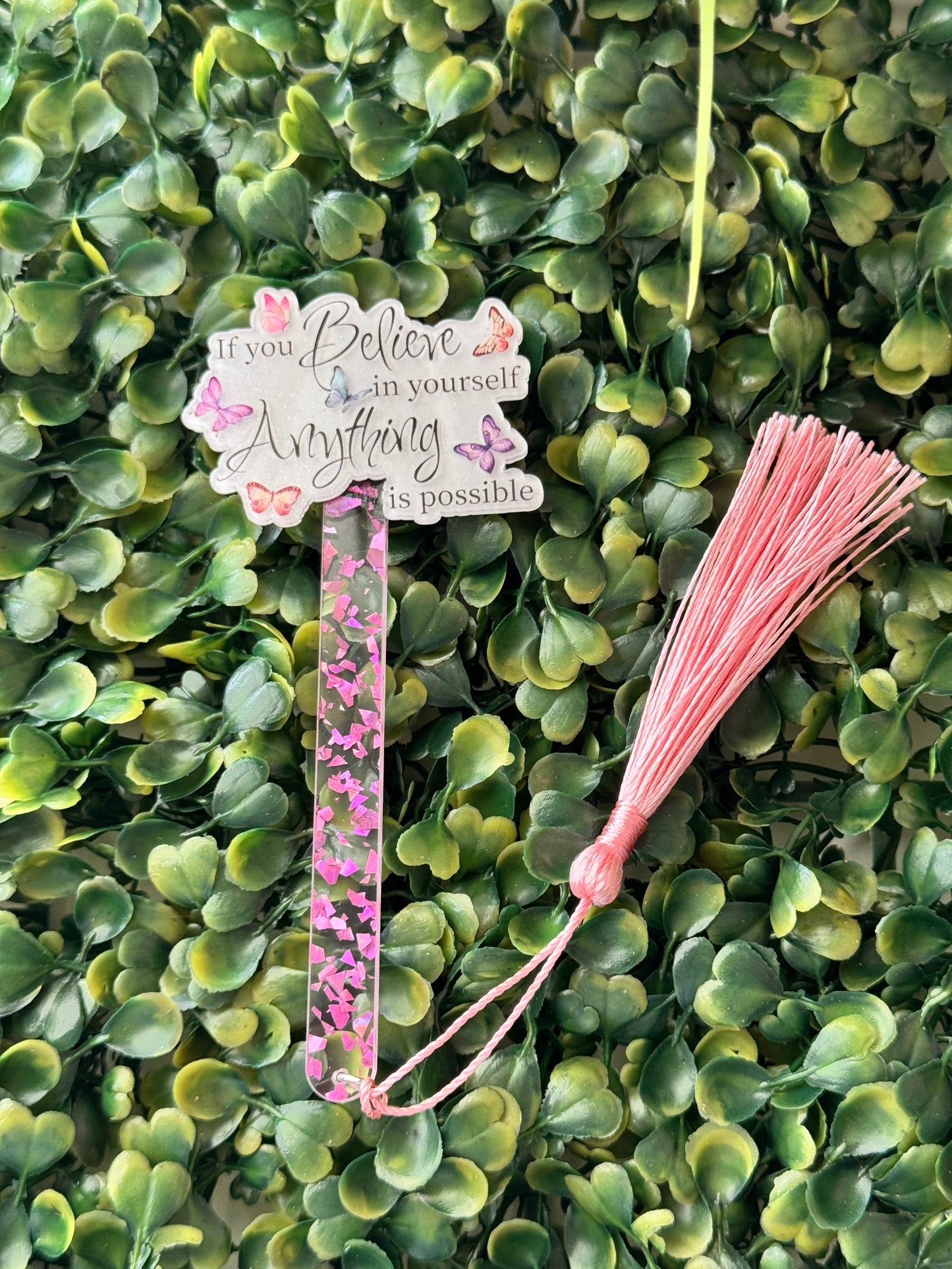 Acrylic Bookmark with Tassel – Stylish & Durable Page Holder