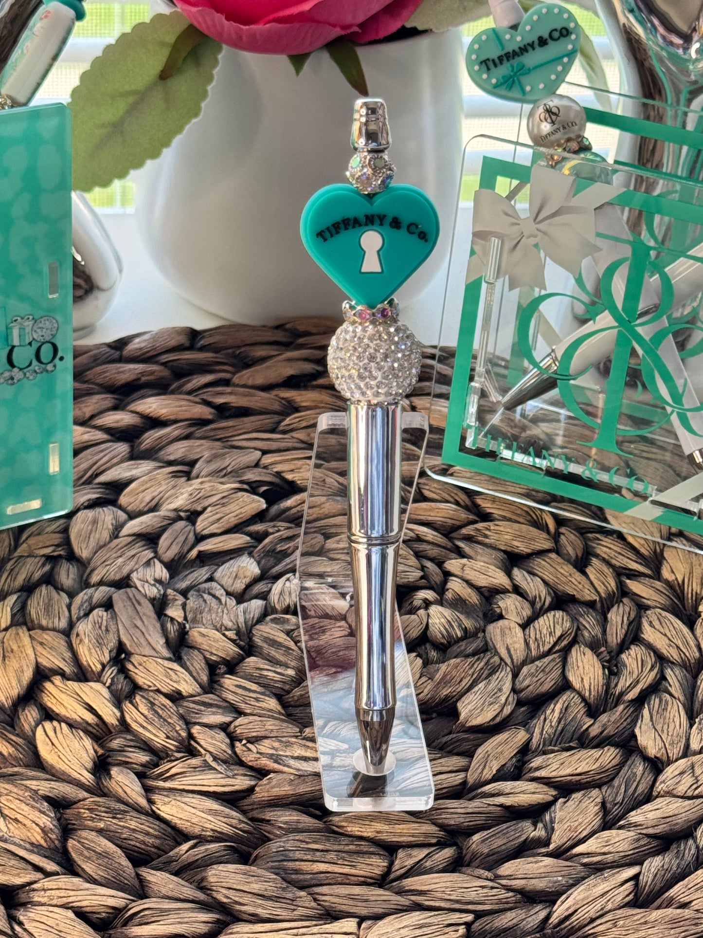 Tiffany & Co.-Inspired Beaded Pen