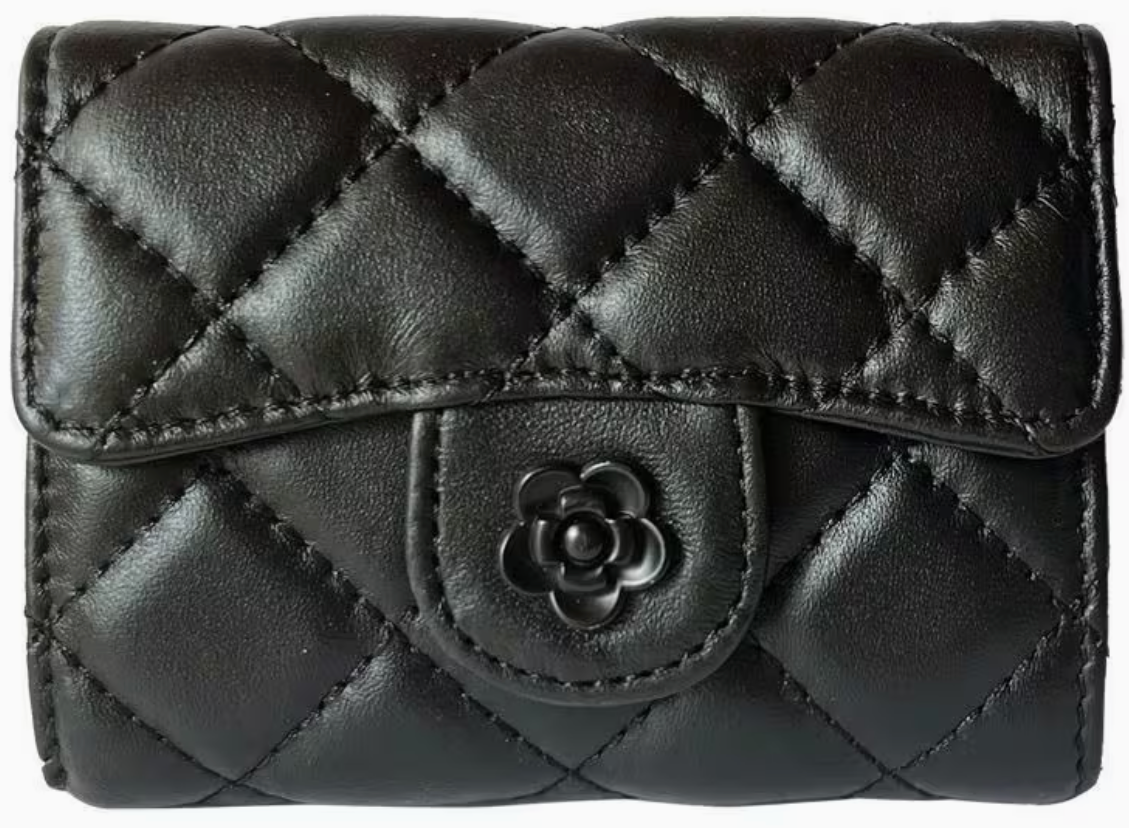 Black Leather Card Case