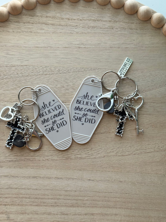 Inspirational Hotel Keychain Bag Charms ✨