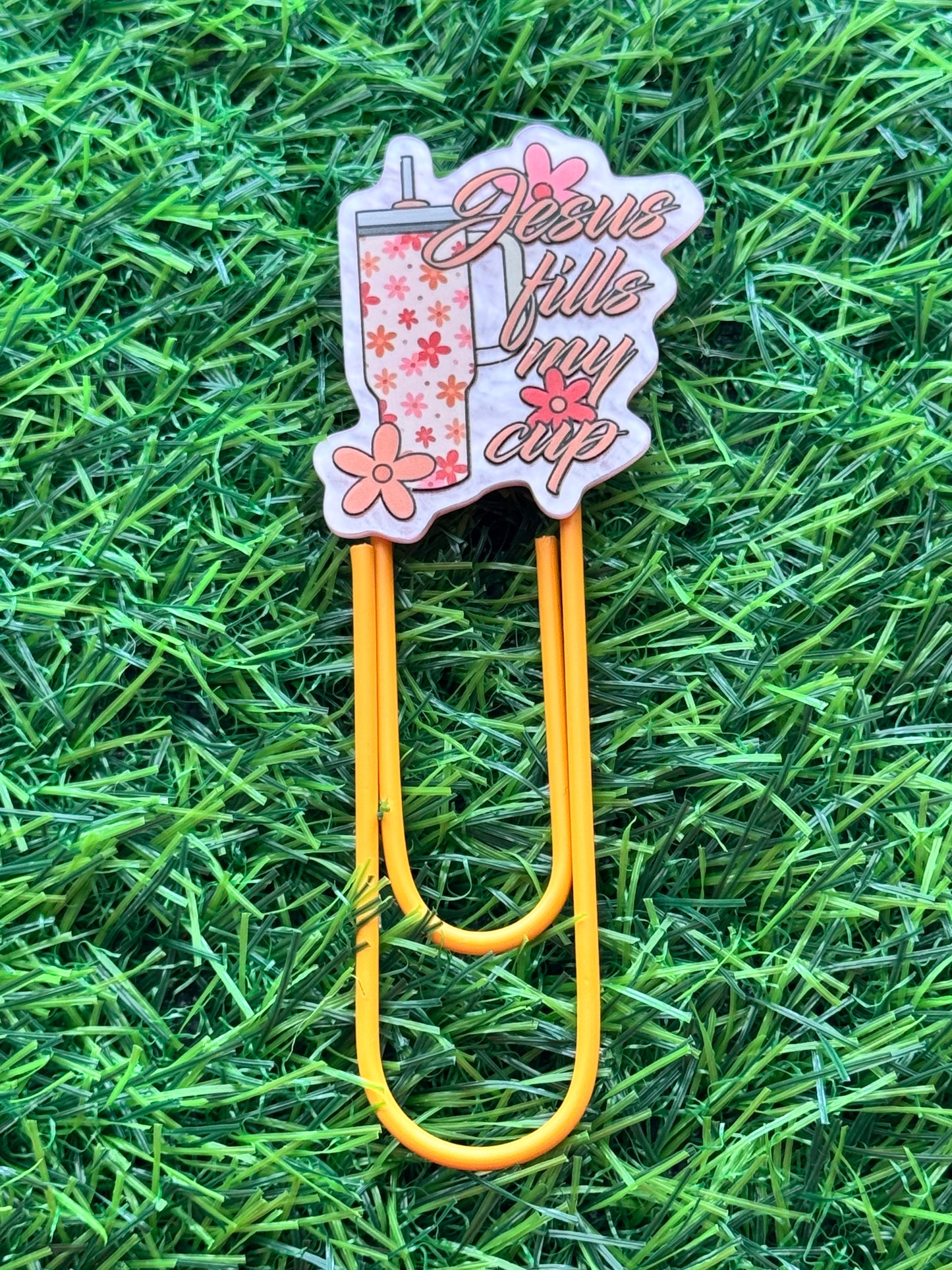 Acrylic Jumbo Paper Clip Bookmarks