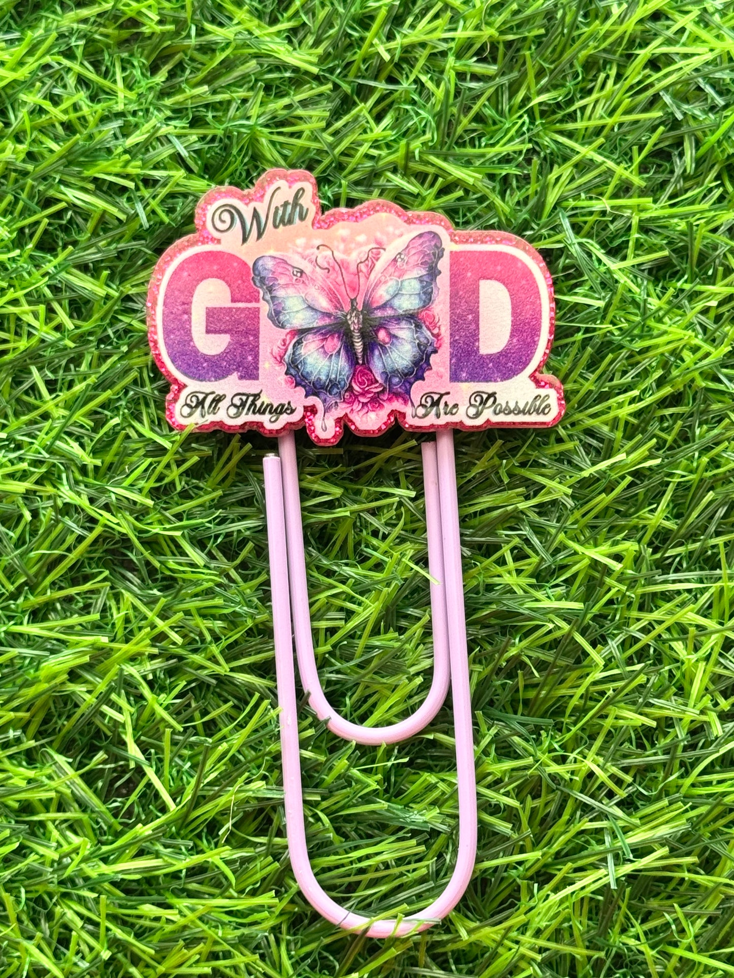Acrylic Jumbo Paper Clip Bookmarks