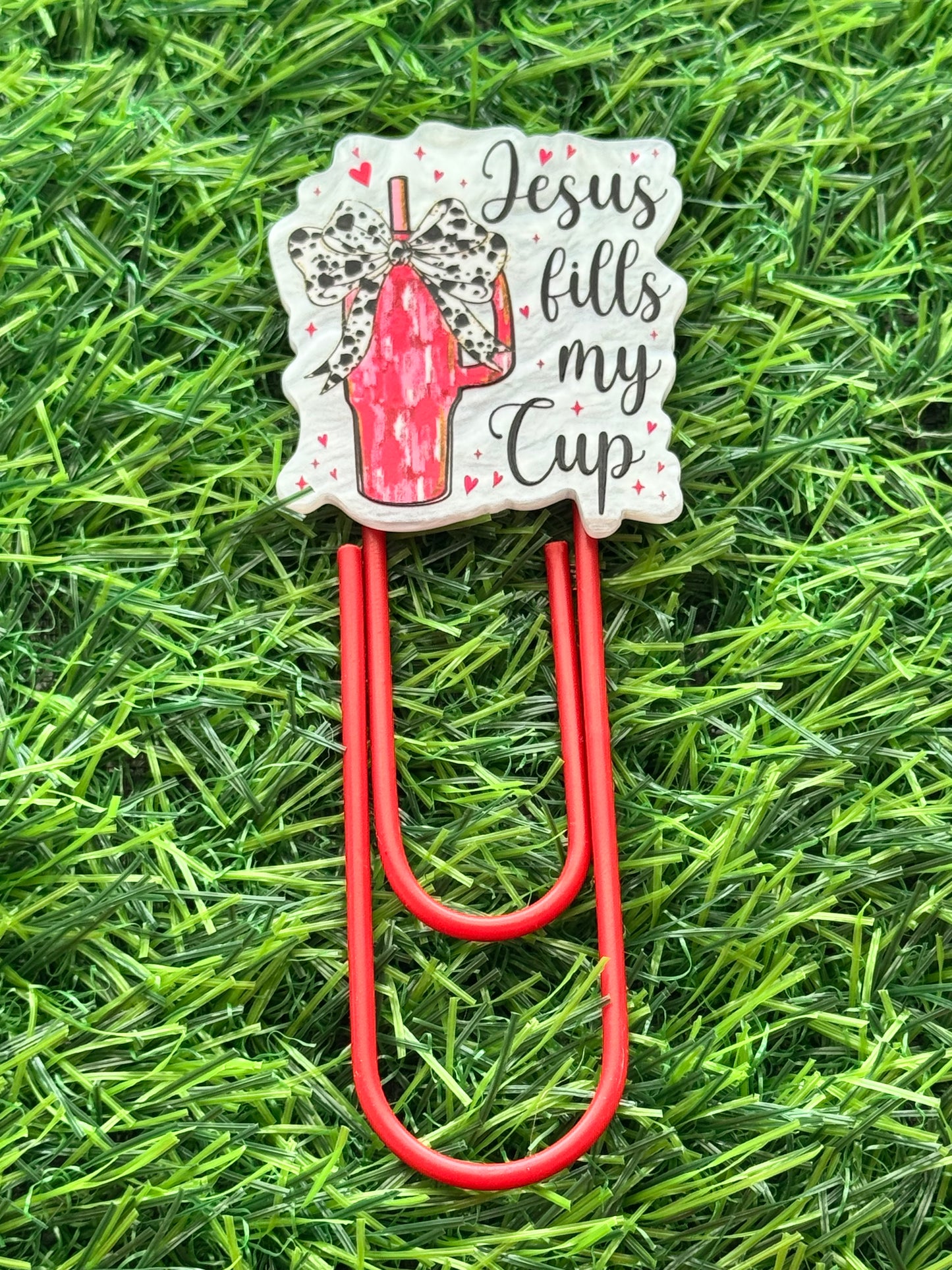 Acrylic Jumbo Paper Clip Bookmarks