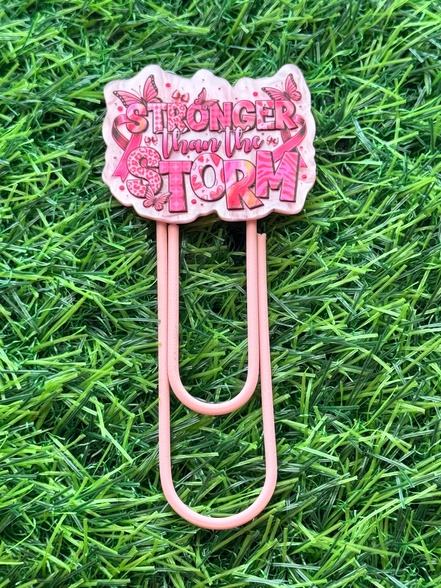 Acrylic Jumbo Paper Clip Bookmarks