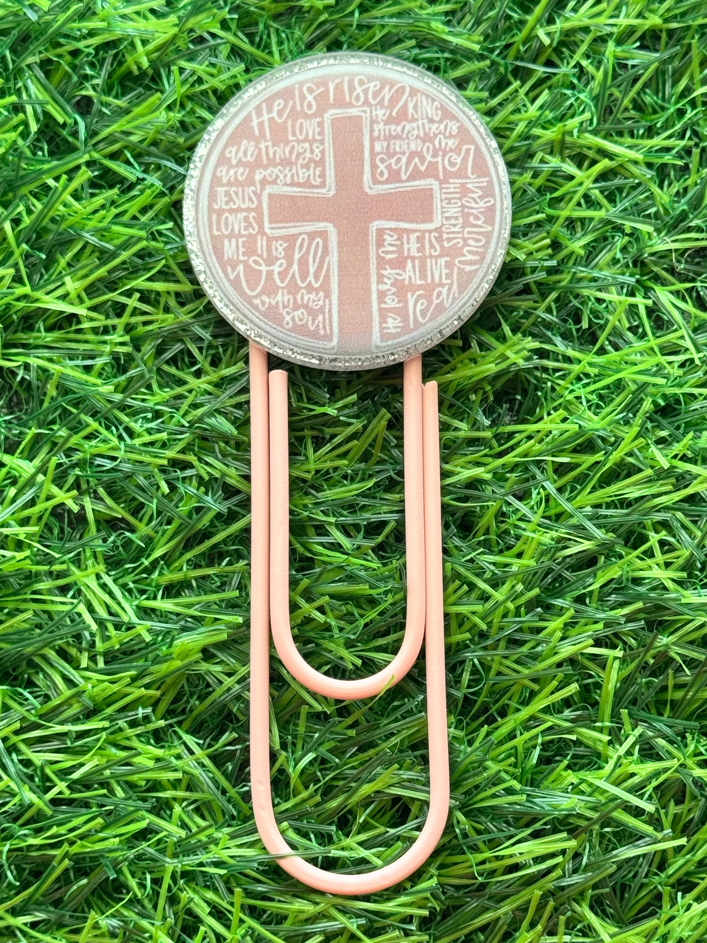 Acrylic Jumbo Paper Clip Bookmarks