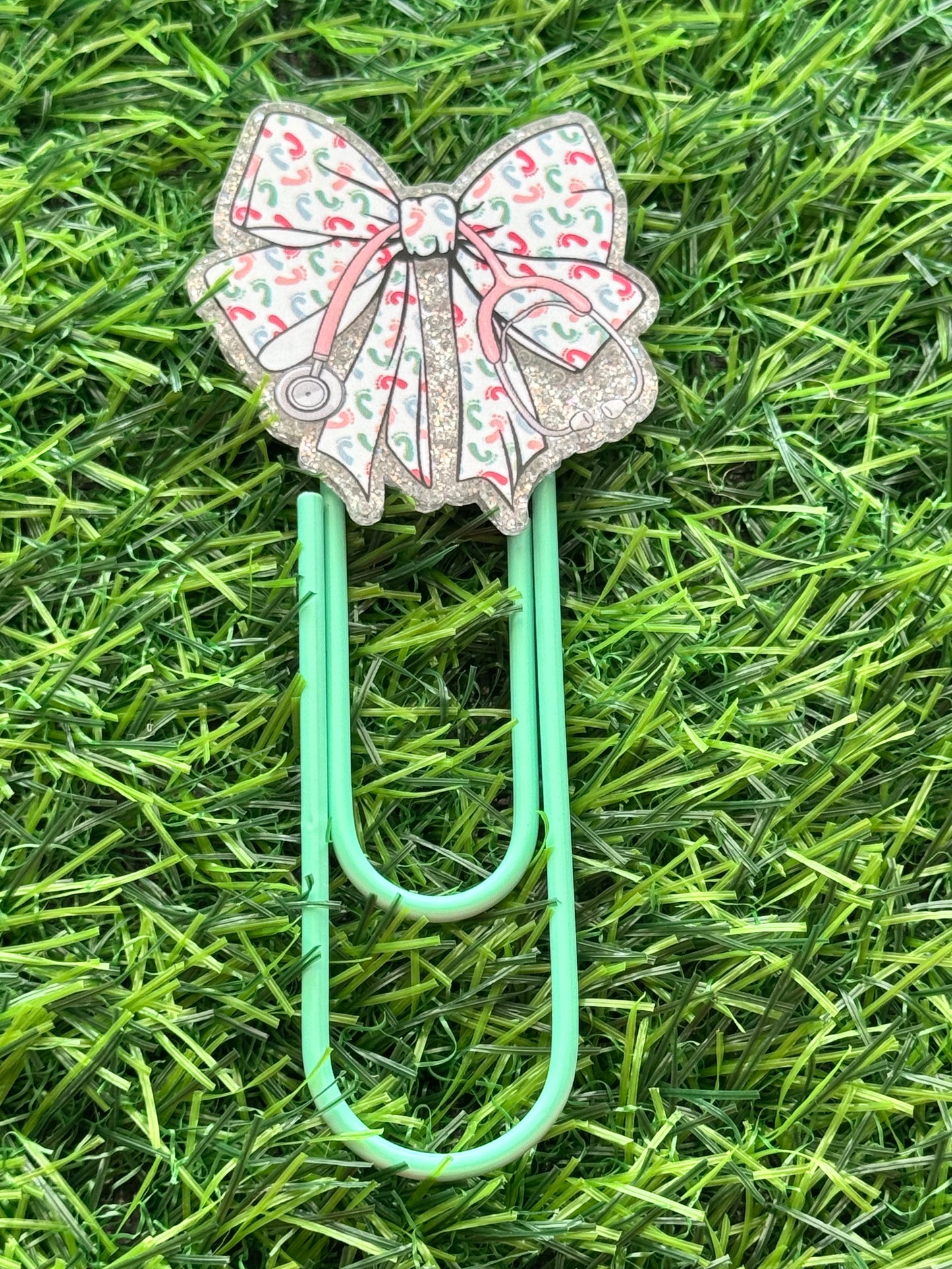 Acrylic Jumbo Paper Clip Bookmarks