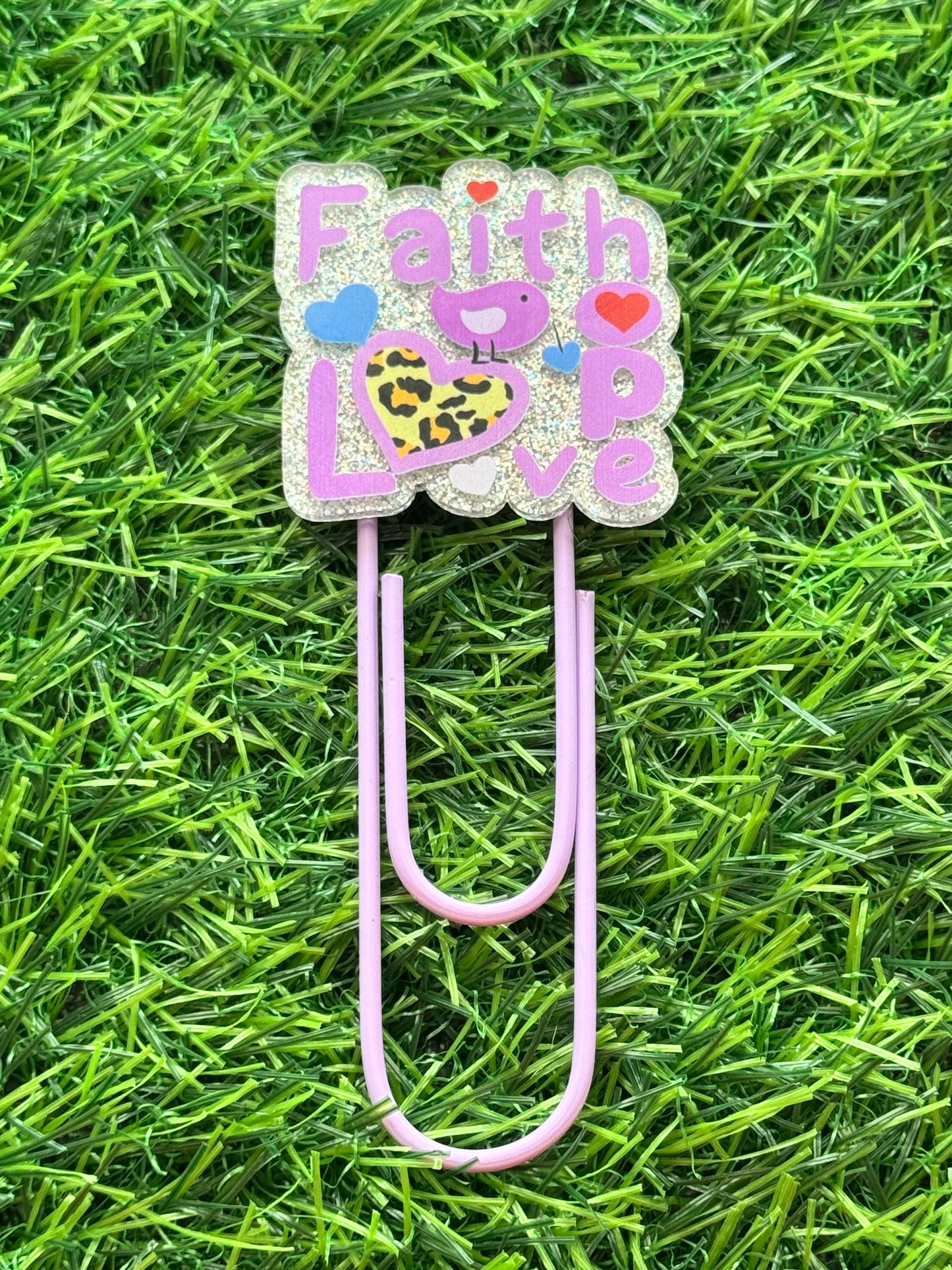 Acrylic Jumbo Paper Clip Bookmarks