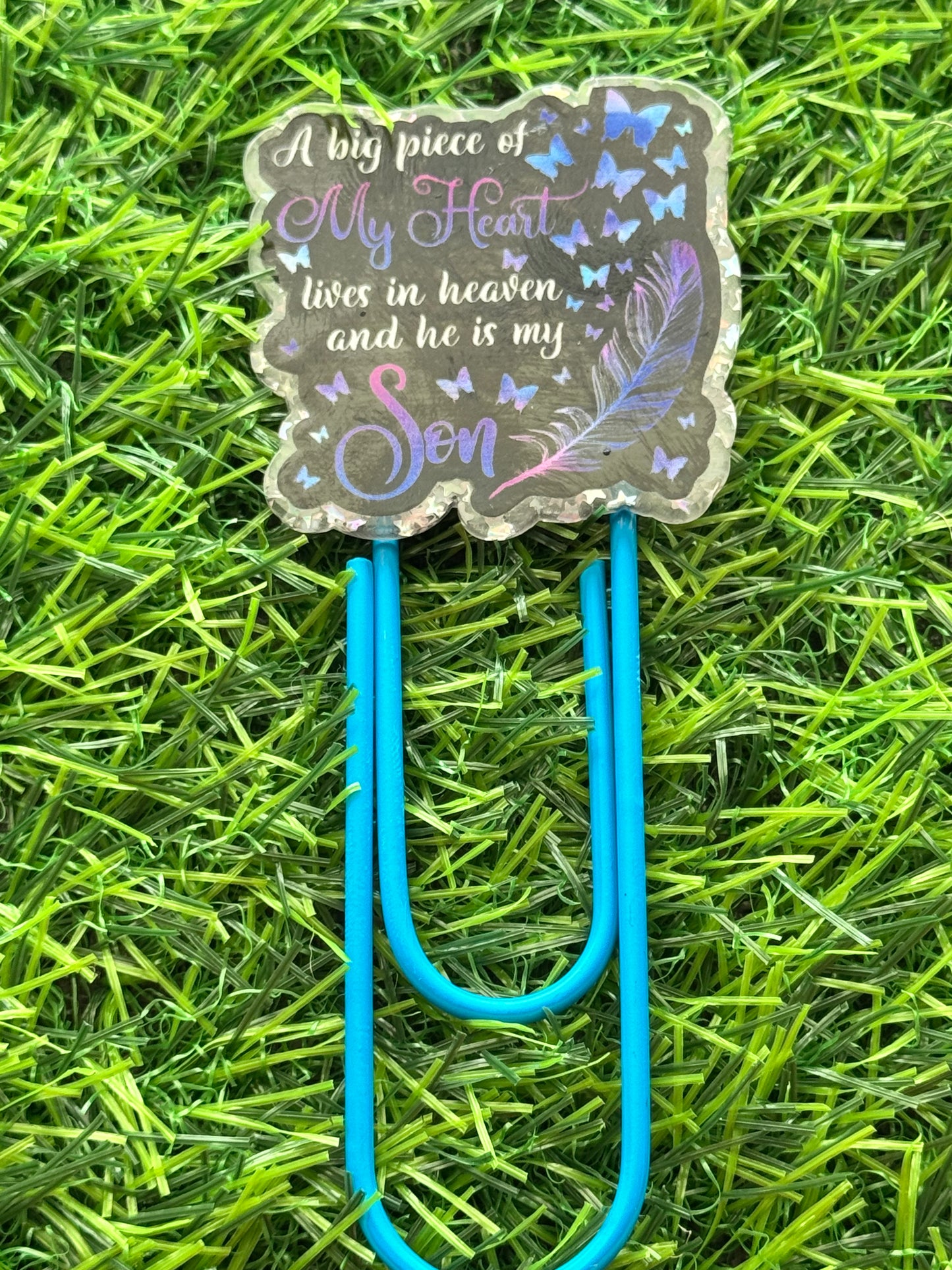 Acrylic Jumbo Paper Clip Bookmarks
