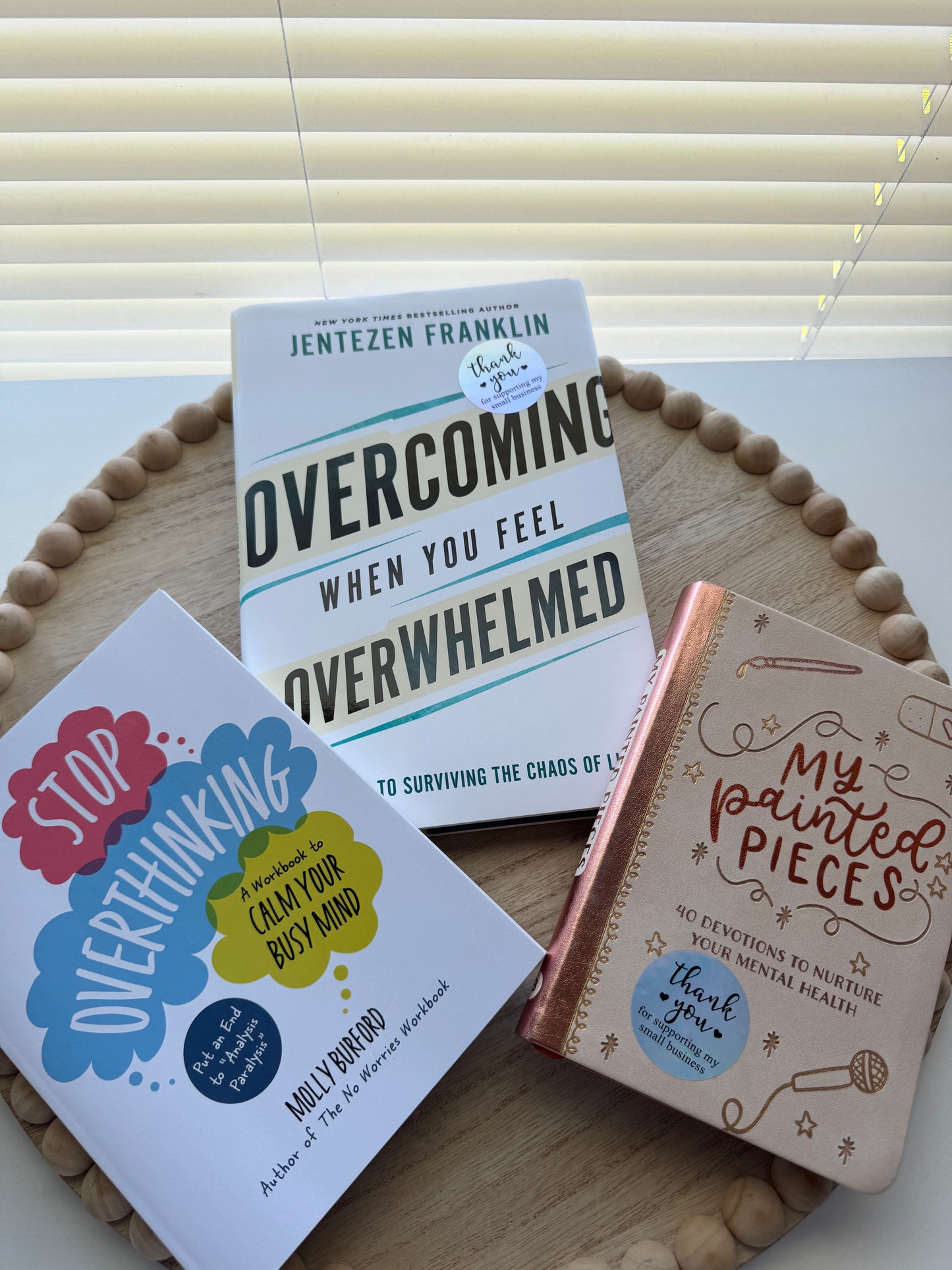 Peace Over Pressure Book Basket
