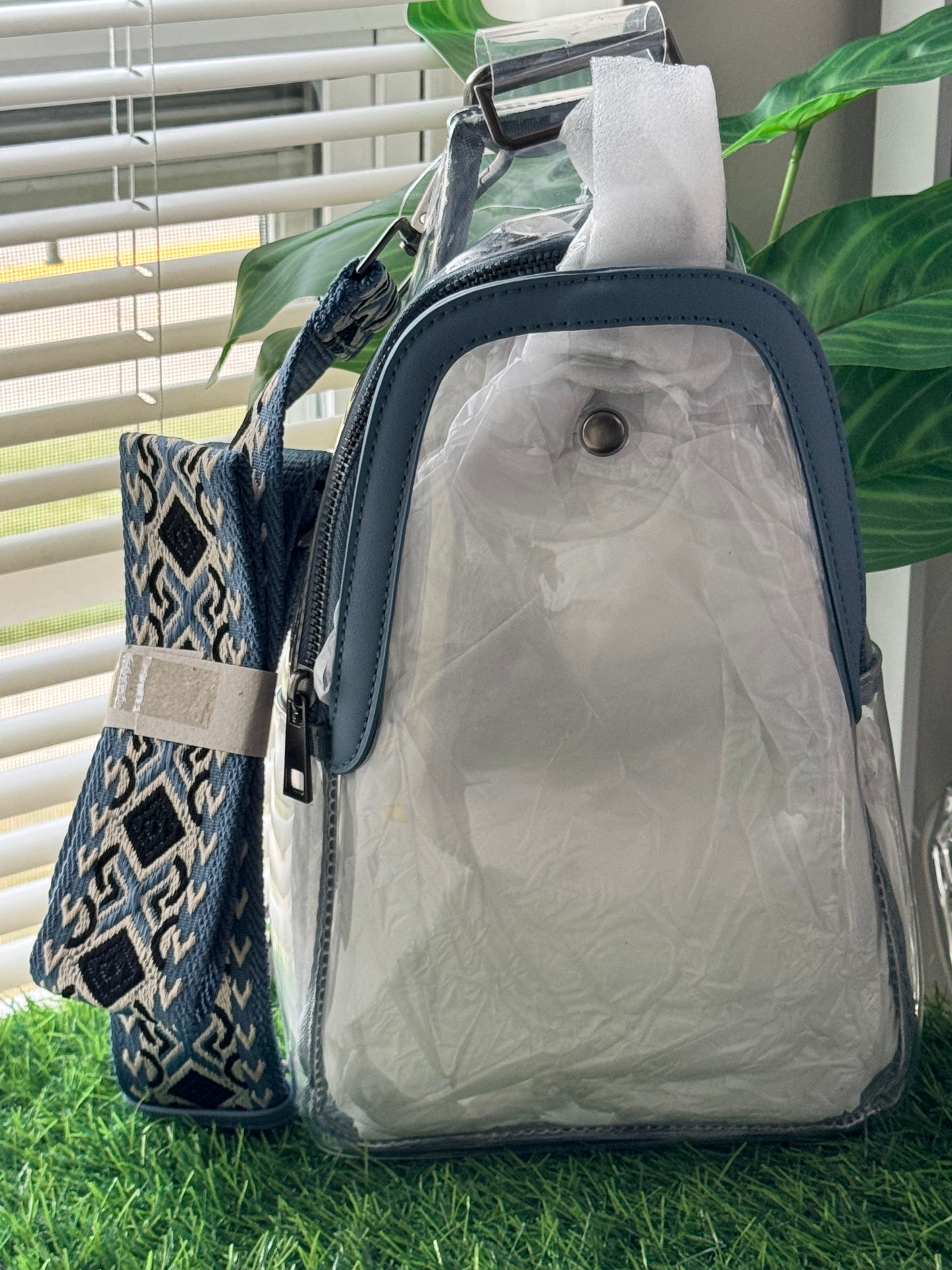 Clear Stadium Crossbody Sling Bag | Stadium Approved | Football & Concert Bag