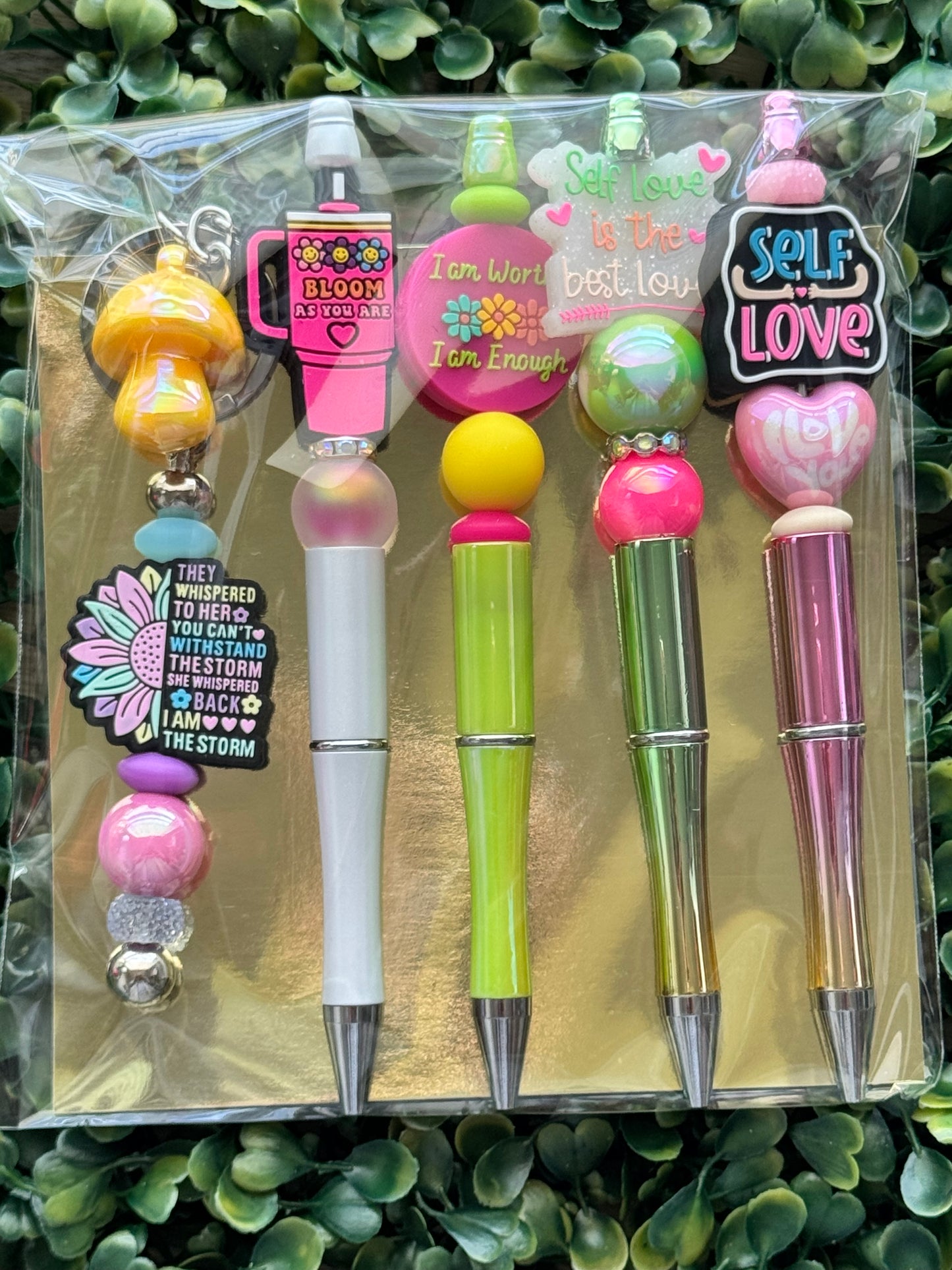 RANDOM MIX BEADED PEN BUNDLE – 5 Pack