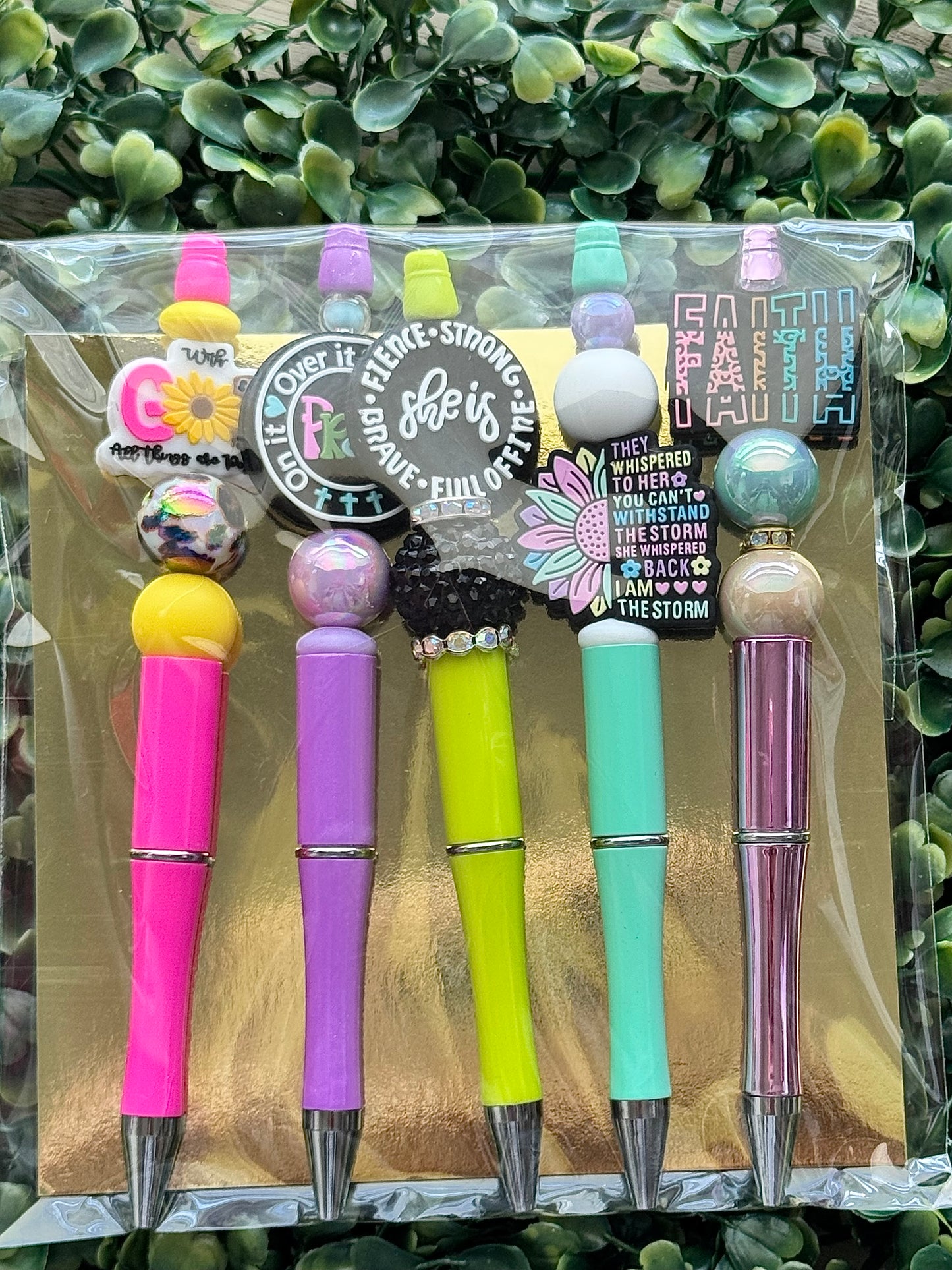 RANDOM MIX BEADED PEN BUNDLE – 5 Pack