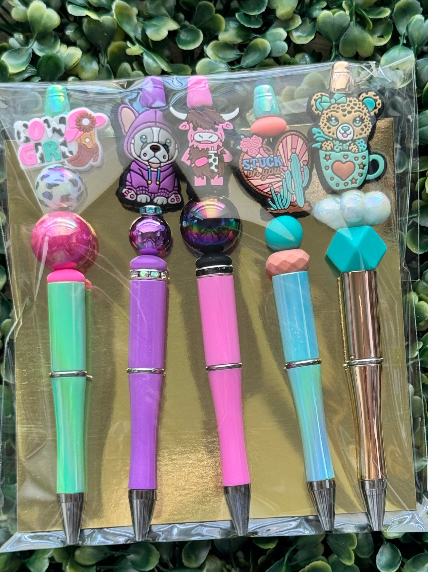 RANDOM MIX BEADED PEN BUNDLE – 5 Pack