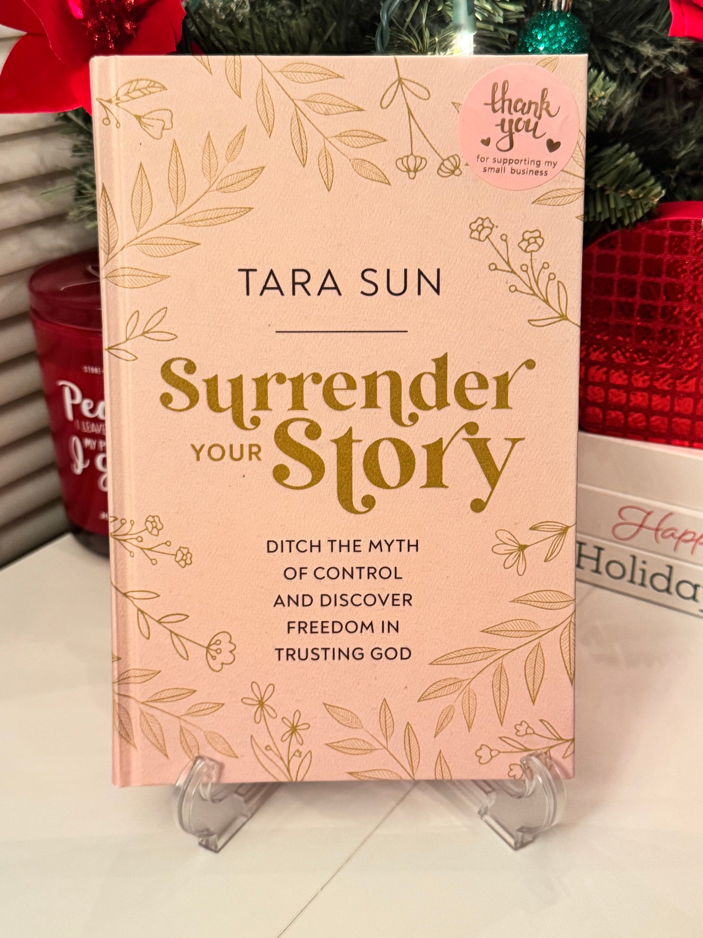 🎀 All Pink “Surrender” Book Basket – Faith, Rest & Feminine Joy 🎀