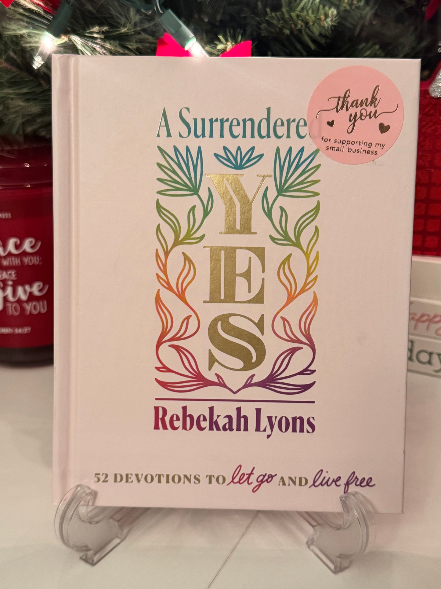 🎀 All Pink “Surrender” Book Basket – Faith, Rest & Feminine Joy 🎀