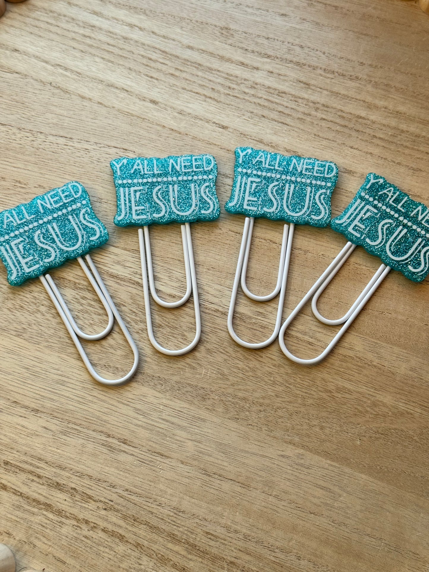 Acrylic Jumbo Paper Clip Bookmarks