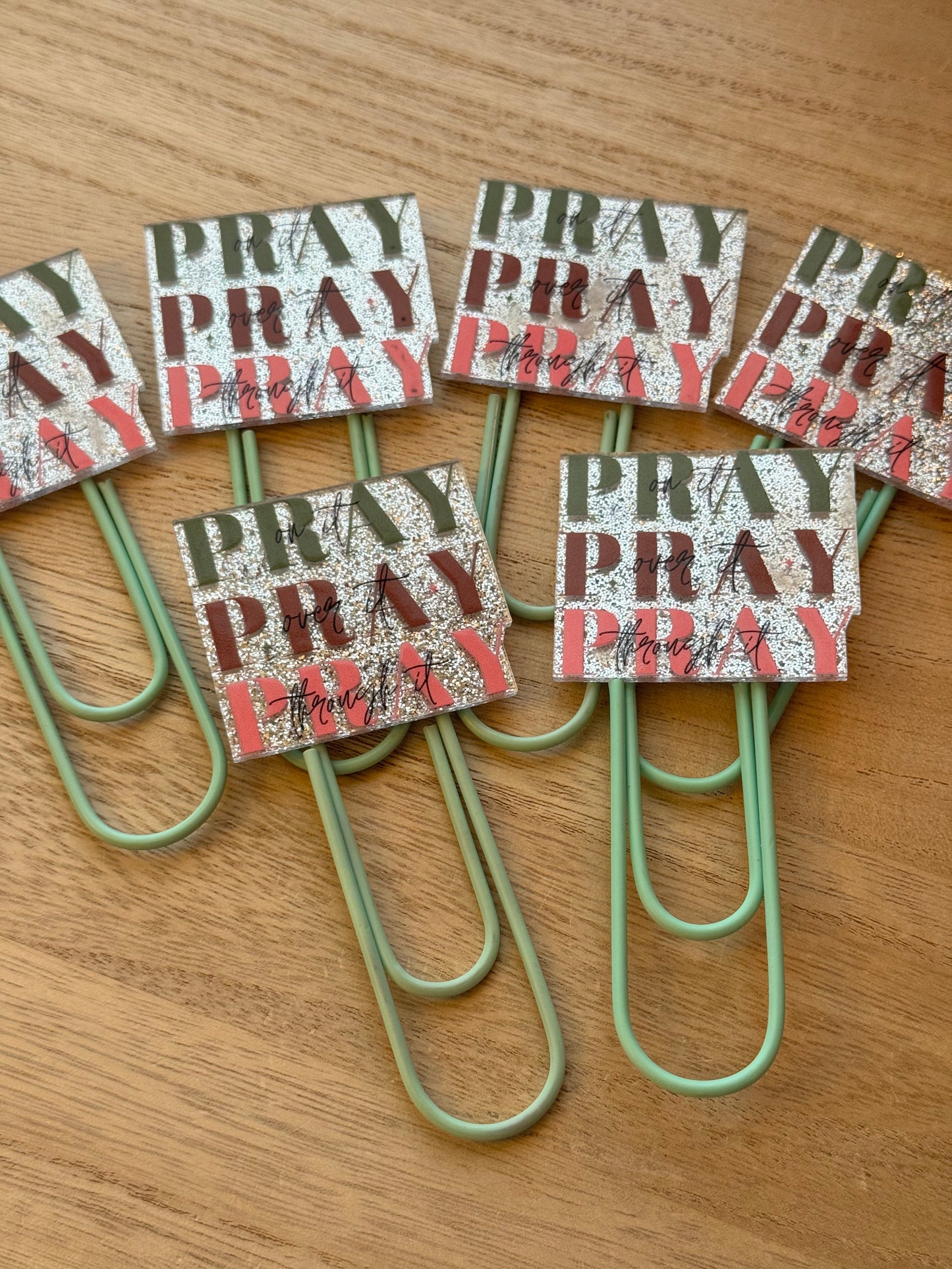 Acrylic Jumbo Paper Clip Bookmarks