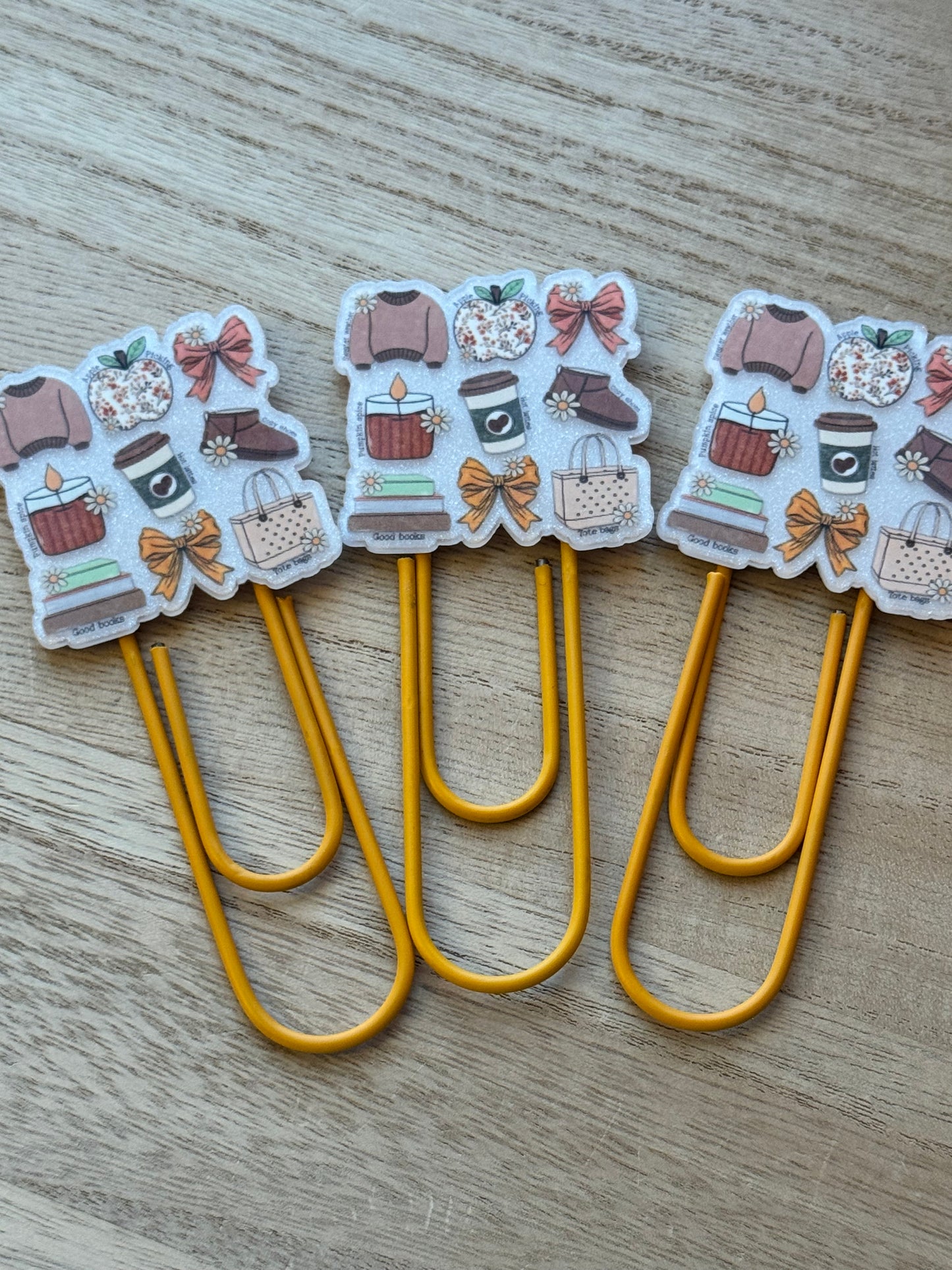 Acrylic Jumbo Paper Clip Bookmarks