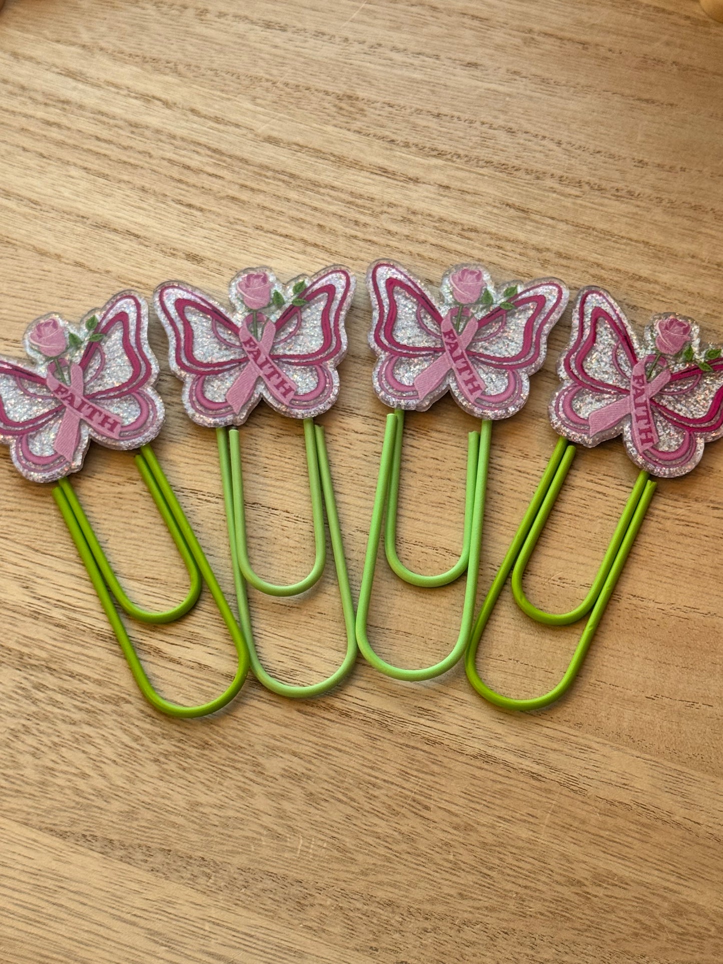 Acrylic Jumbo Paper Clip Bookmarks