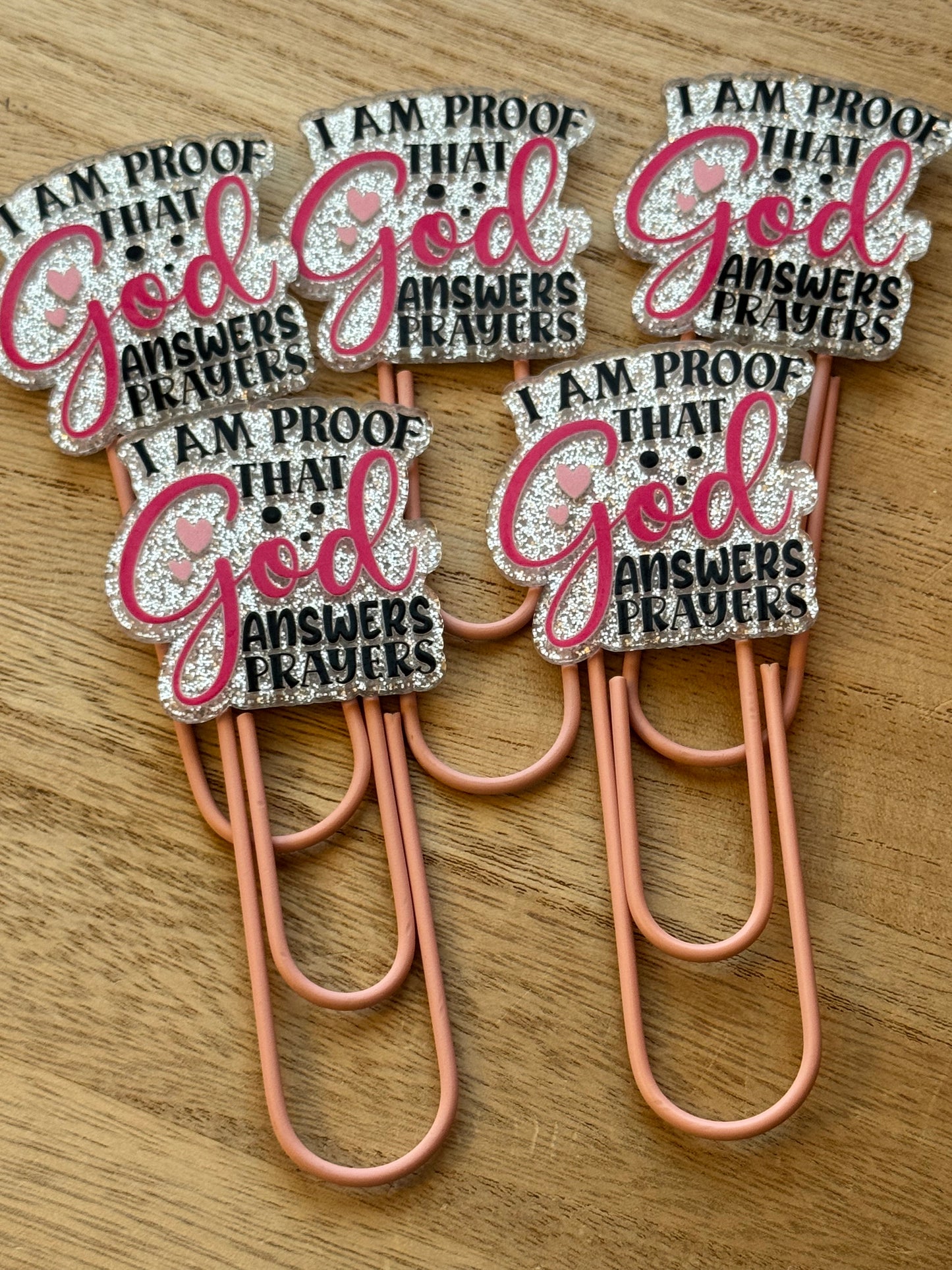 Acrylic Jumbo Paper Clip Bookmarks