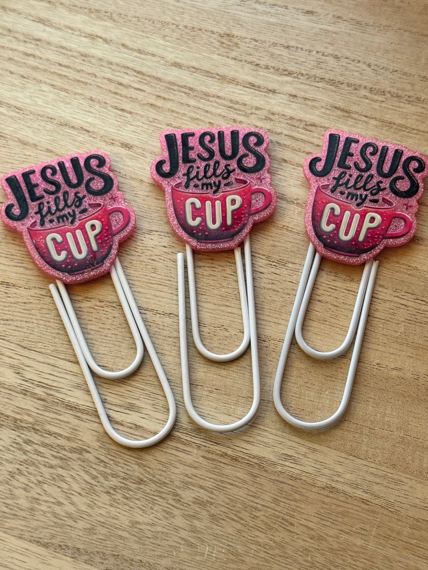 Acrylic Jumbo Paper Clip Bookmarks