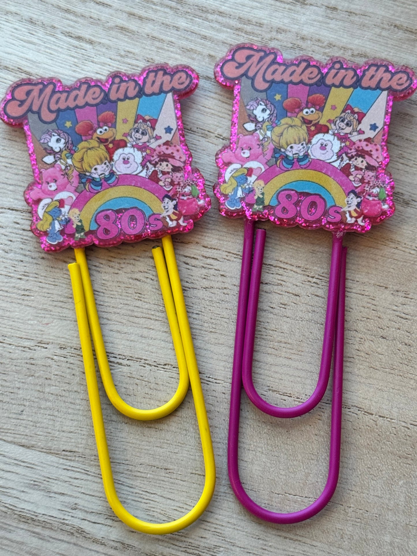 Acrylic Jumbo Paper Clip Bookmarks