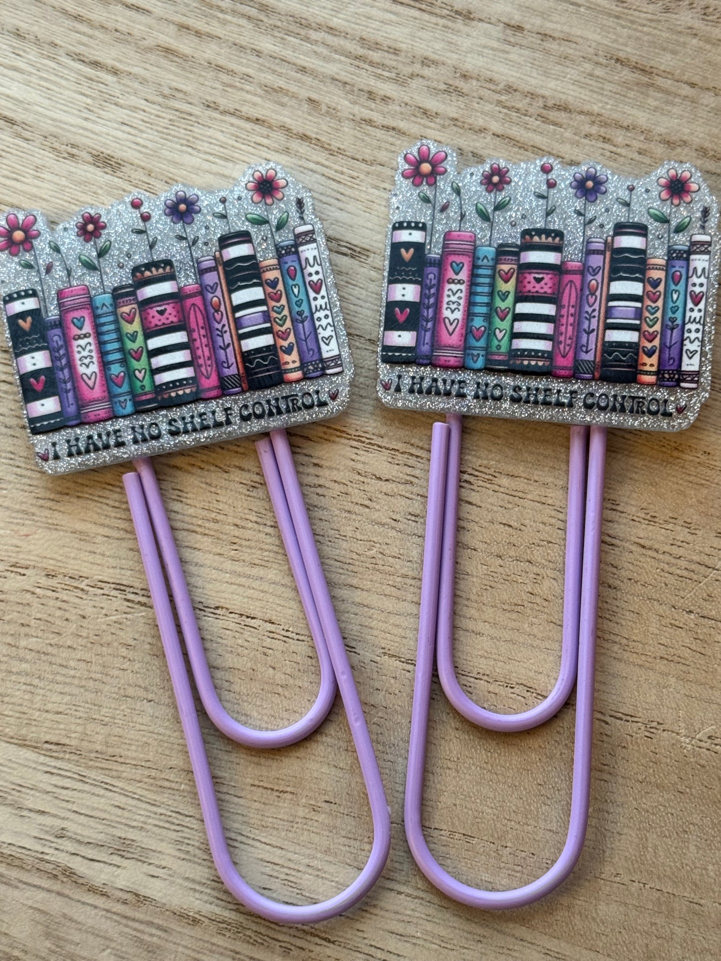 Acrylic Jumbo Paper Clip Bookmarks