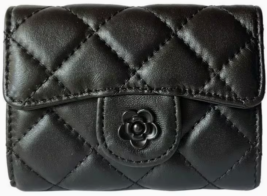 Black Leather Card Case